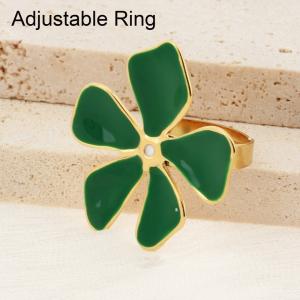 Stainless Steel Gold-plating Ring - KR110916-SP