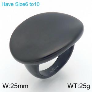 Cross border fashion stainless steel glossy ring from Europe and America - KR111125-KJX