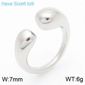 European And American 18K Gold Plated Band Finger Ring Fashion Chunky Irregular Jewelry Rings for Women - KR111375-GC