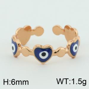 Stainless Steel Rose Gold-plating Ring - KR111424-AQ