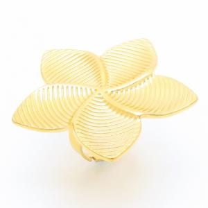 Stainless Steel Gold-plating Ring - KR111646-SP