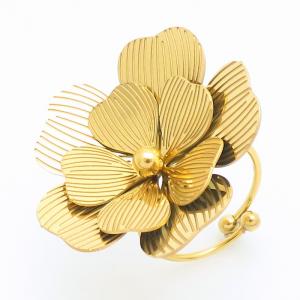 Stainless Steel Gold-plating Ring - KR111648-SP