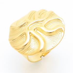 Stainless Steel Gold-plating Ring - KR111650-SP
