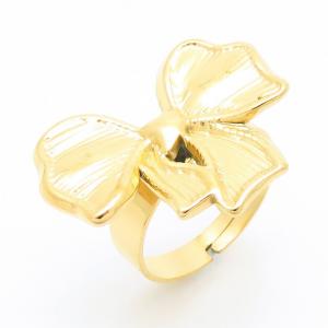 Stainless Steel Gold-plating Ring - KR111656-SP