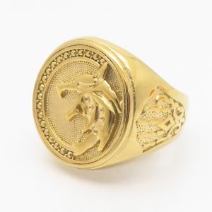 Stainless Steel Gold-plating Ring - KR111751-LK