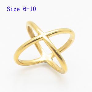 Stainless Steel Gold-plating Ring - KR111758-LK