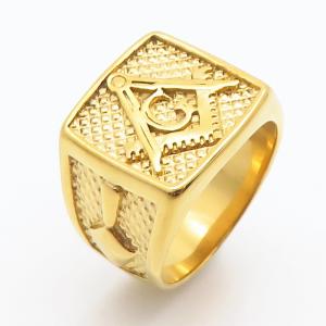 Stainless Steel Gold-plating Ring - KR111853-LK