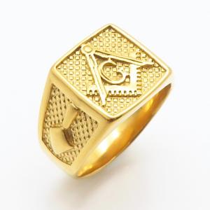 Stainless Steel Gold-plating Ring - KR111854-LK