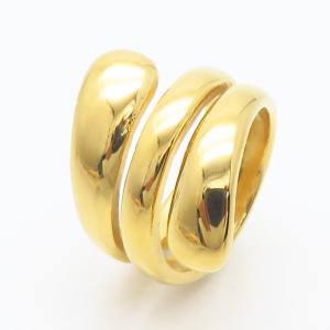 Stainless Steel Gold-plating Ring - KR111859-LK