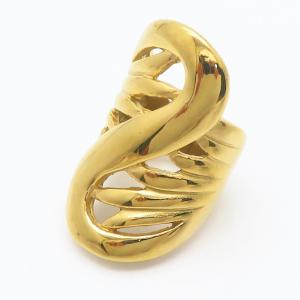 Stainless Steel Gold-plating Ring - KR111862-LK