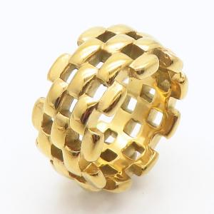 Stainless Steel Gold-plating Ring - KR111863-LK