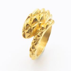Stainless Steel Gold-plating Ring - KR111864-LK