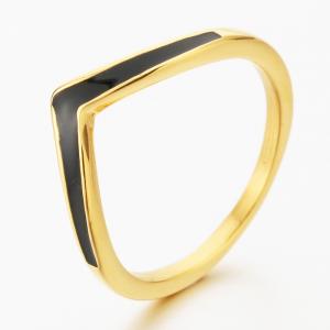 Stainless Steel Gold-plating Ring - KR112248-TOM