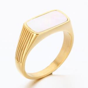 Stainless Steel Stone&Crystal Ring - KR112542-TSC