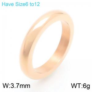 Simple Fashion Stainless Steel Rings For Women Girl Gold Silver Rose Gold Color Jewelry Wholesale - KR112666-GC