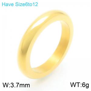 Simple Fashion Stainless Steel Rings For Women Girl Gold Silver Rose Gold Color Jewelry Wholesale - KR112667-GC
