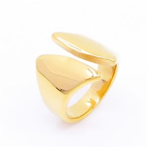 Stainless Steel Gold-plating Ring - KR112815-LK