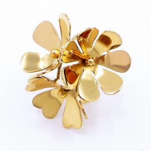 Stainless Steel Gold-plating Ring - KR112947-SP
