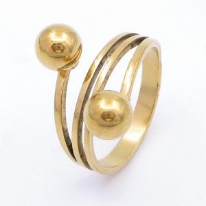 Stainless Steel Gold-plating Ring - KR113072-SP