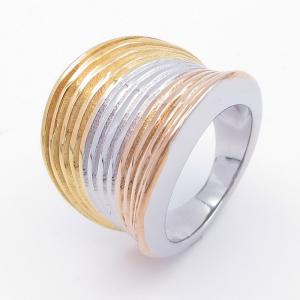 Stainless Steel Gold-plating Ring - KR113172-LK