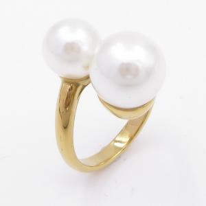 Stainless Steel Gold-plating Ring - KR113175-LK