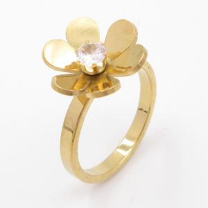Stainless Steel Gold-plating Ring - KR113190-SP