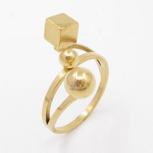 Stainless Steel Gold-plating Ring - KR113191-SP