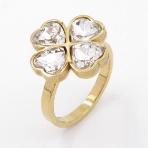 Stainless Steel Gold-plating Ring - KR113192-SP
