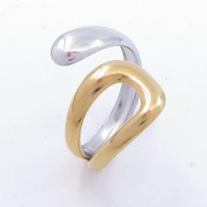 Stainless Steel Gold-plating Ring - KR113295-SP