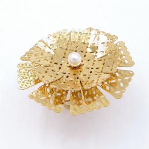 Stainless Steel Gold-plating Ring - KR113316-SP