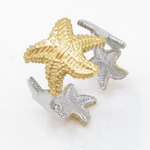 Stainless Steel Gold-plating Ring - KR113351-SP