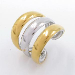 Stainless Steel Gold-plating Ring - KR113352-SP