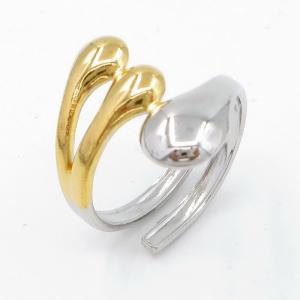 Stainless Steel Gold-plating Ring - KR113354-SP