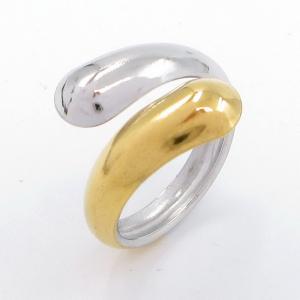 Stainless Steel Gold-plating Ring - KR113360-SP