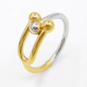 Stainless Steel Gold-plating Ring - KR113362-SP