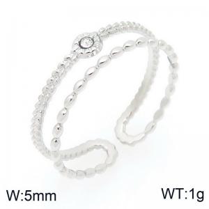 Stainless Steel Stone&Crystal Ring - KR113789-GC