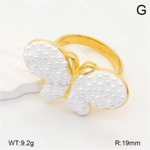 Stainless Steel Gold-plating Ring - KR113792-NT
