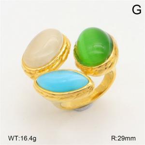 Stainless Steel Gold-plating Ring - KR113794-NT