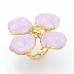 Stainless Steel Gold-plating Ring - KR114110-SP