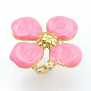 Stainless Steel Gold-plating Ring - KR114112-SP