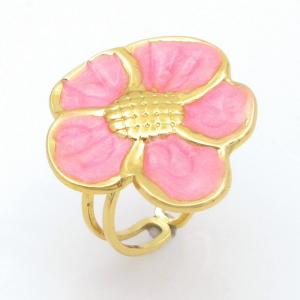 Stainless Steel Gold-plating Ring - KR114114-SP