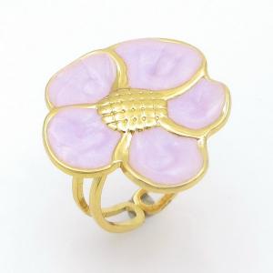 Stainless Steel Gold-plating Ring - KR114116-SP