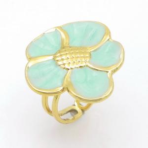 Stainless Steel Gold-plating Ring - KR114117-SP