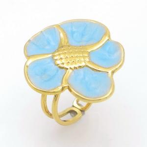 Stainless Steel Gold-plating Ring - KR114118-SP