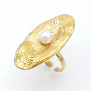 Stainless Steel Gold-plating Ring - KR114120-SP