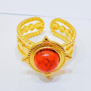 Stainless Steel Gold-plating Ring - KR114319-SXSJ
