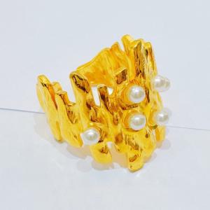 Stainless Steel Gold-plating Ring - KR114324-SXSJ