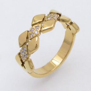 Stainless Steel Stone&Crystal Ring - KR114468-YH