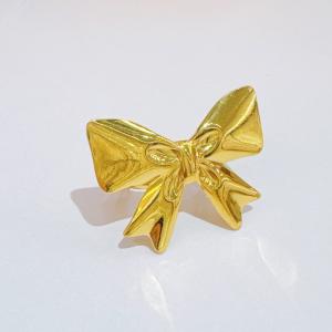 Stainless Steel Gold-plating Ring - KR114528-SXSJ