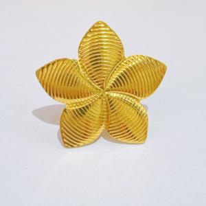 Stainless Steel Gold-plating Ring - KR114530-SXSJ